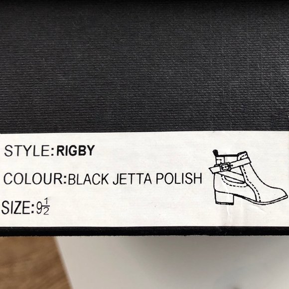 Tony Bianco Black Leather Rigby Ankle Boots Size 9.5 - Picture 10 of 10